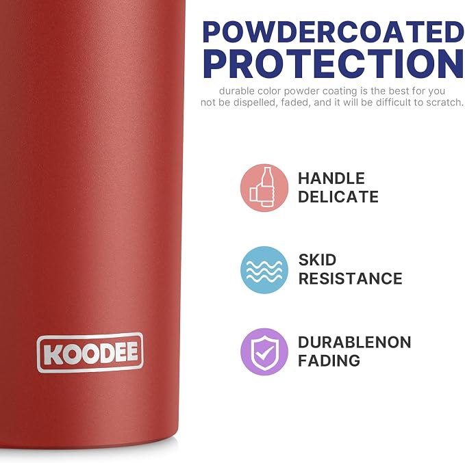 koodee Skinny Tumbler-20 oz Stainless Steel Iced Coffee Tumbler