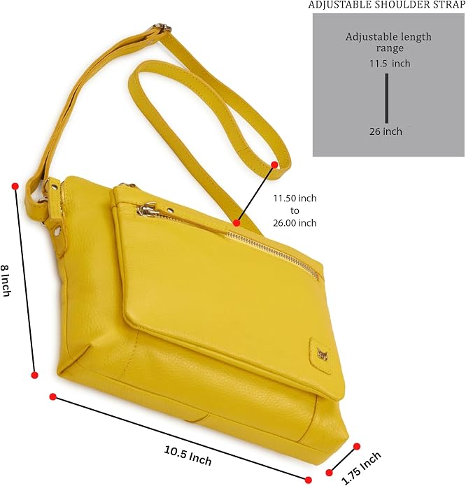 Wise Owl Accessories Small Soft Pebbled Real Leather Crossbody Handbags Purses