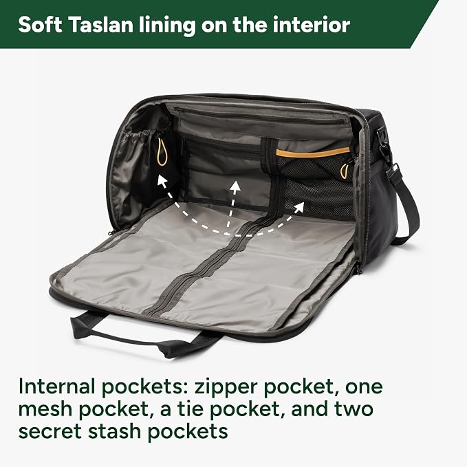Halfday Convertible 2-in-1 Premium Garment Duffel Weekender Bag 40L |