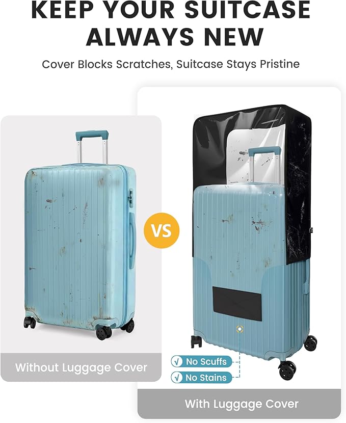 Travelkin Clear Luggage Cover Protectors