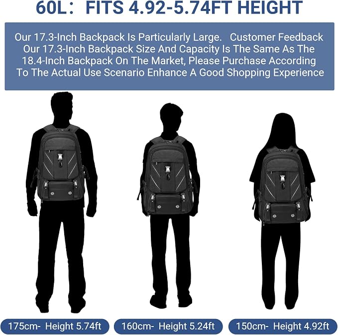 17.3 Inch Travel Laptop Backpack