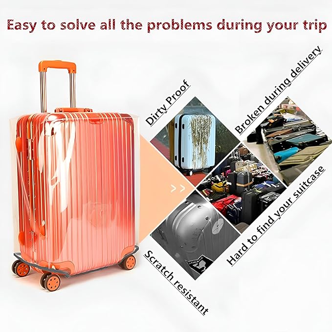 24 Inch Luggage Covers for Suitcase TSA Approved, Carry On Luggage Cover