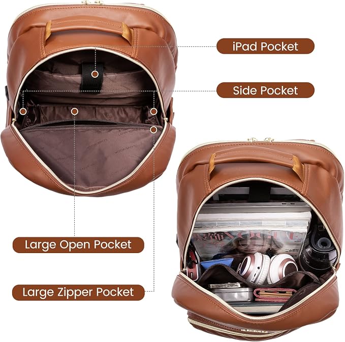 LOVEVOOK Laptop Backpack Purse for Women, Large Capacity Travel Computer Work