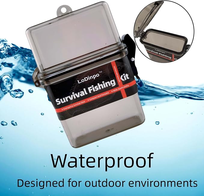 Mini Survival Fishing Kit Small Emergency Fishing Gear Box Pocket Fishing