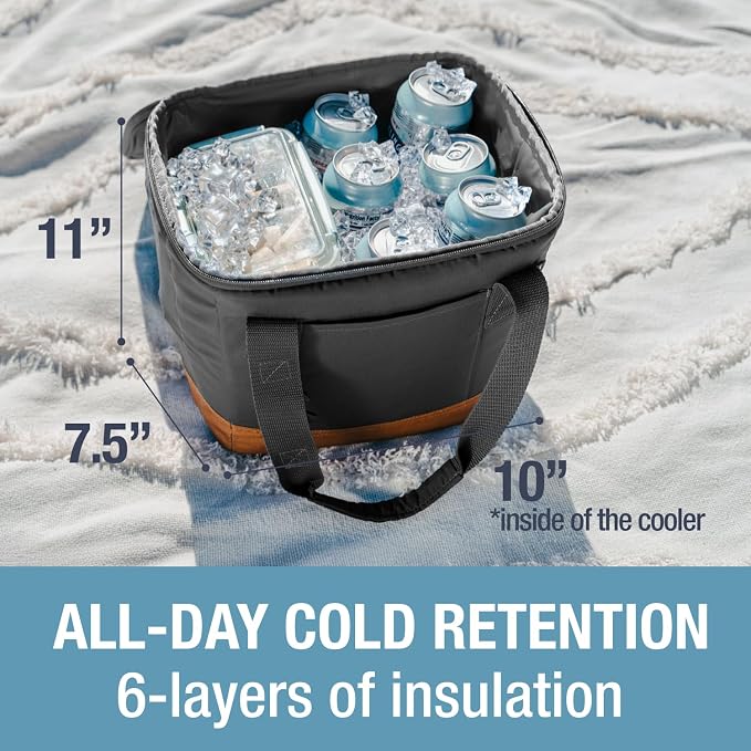 CleverMade Collapsible Insulated Cooler Bag – Leakproof Soft Folding Cooler