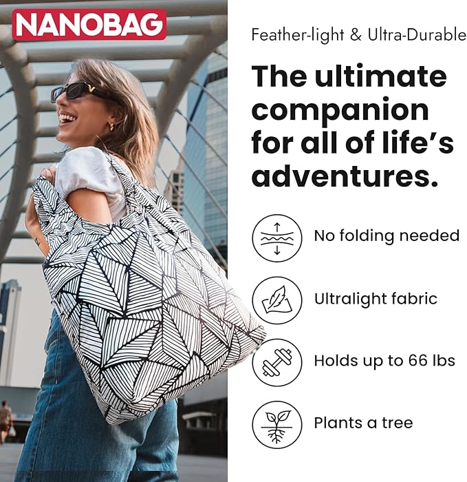 Nanobag Ultra-Lightweight Foldable Tote