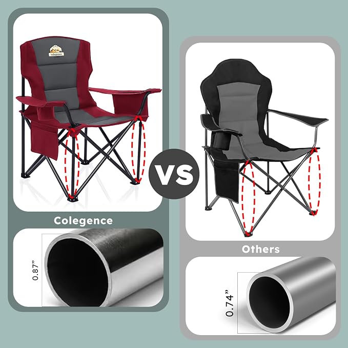 Oversized Camping Chairs 2 Pack