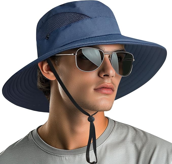 NPQQUAN Ponytail Sun Bucket Hats