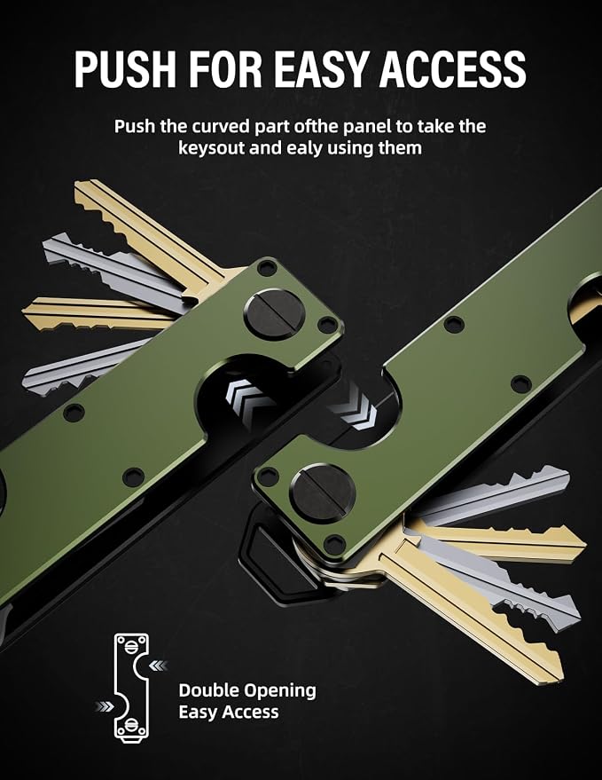 Key Organizer Key Holder Compact Key Case Minimalist Metal Key Chain Key Holder