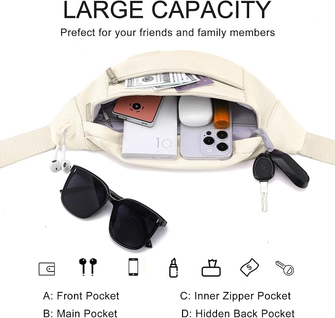 MAXTOP Large Crossbody Fanny Pack
