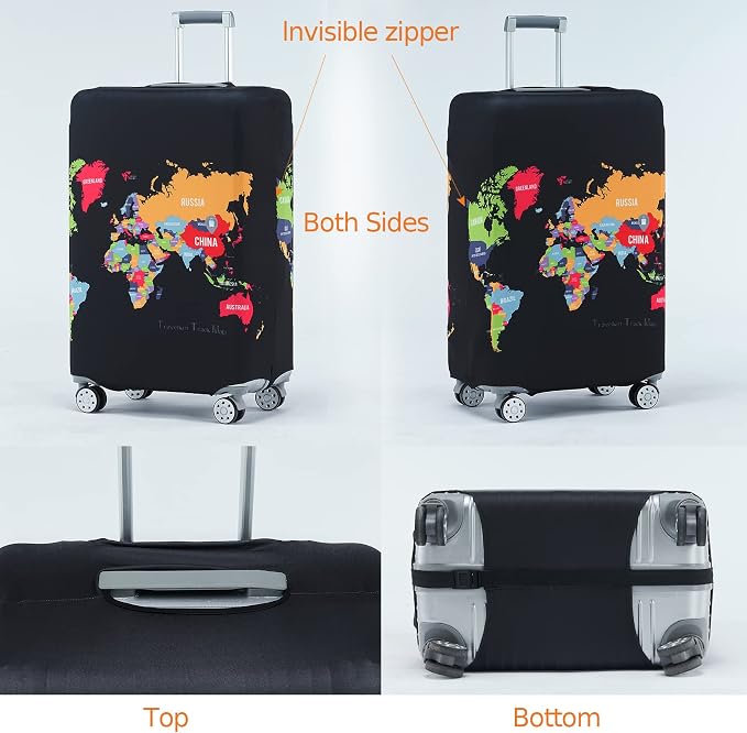 Travelkin Luggage Covers For Suitcase Tsa Approved, Suitcase Cover Protector