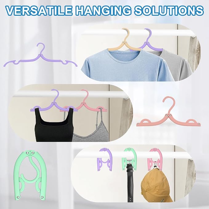 10 Pcs Travel Hangers Cruise Ship Essentials Accessories Portable Folding