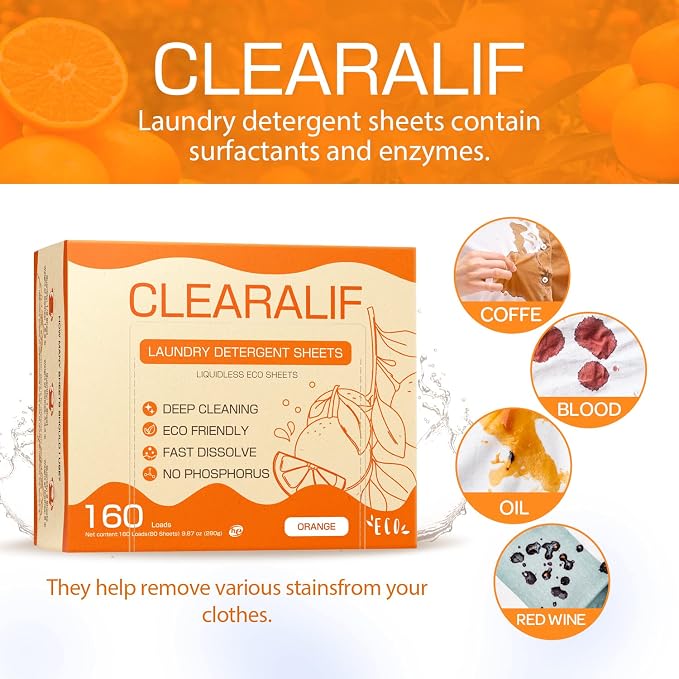 CLEARALIF Laundry Detergent Sheets, Apartments