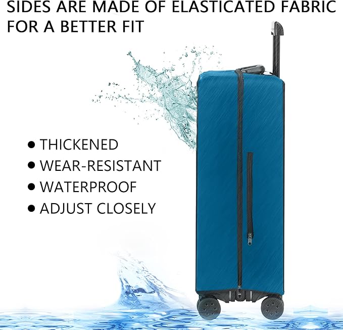 Transparent PVC Suitcase Cover, No Disassembly Required Clear Luggage Protector