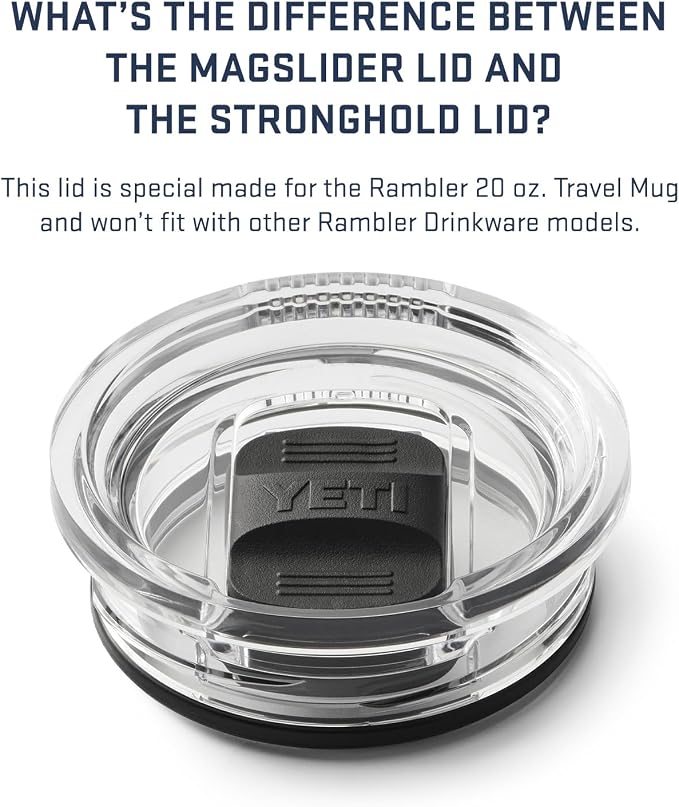 YETI Rambler 20 oz Travel Mug, Stainless Steel, Vacuum Insulated