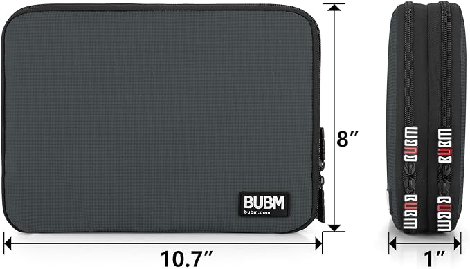 BUBM Double Layer Electronics Organizer, Travel Gadget Bag