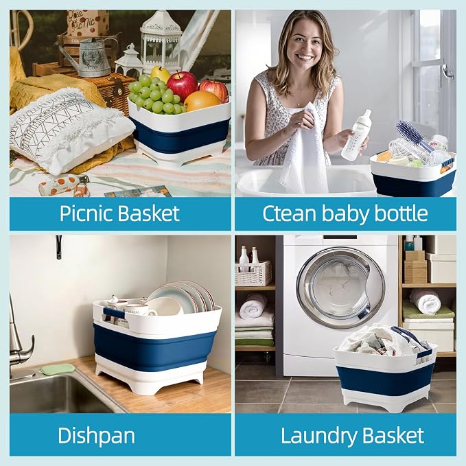 Collapsible Wash Basin for Baby Bottles