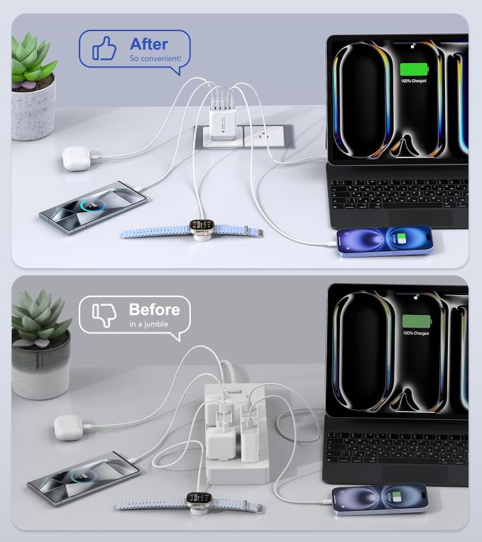 USB C Wall Charger Block, Samsung Galaxy