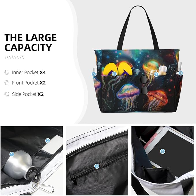 Beach Bag for Women Beach Tote Bag Waterproof Sandproof Large Bags