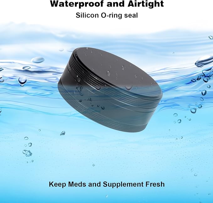 Metal Pill Case 3 Compartment