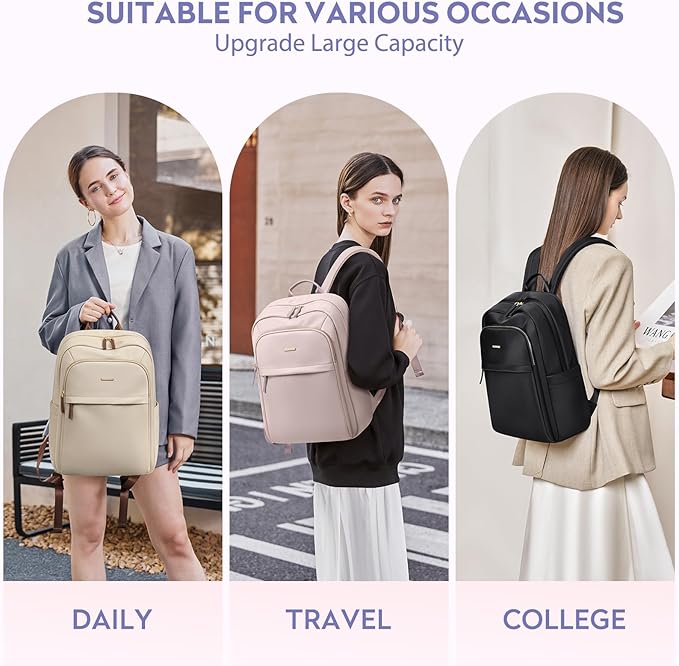 Hiking Travel Backpack for Women Casual Business Weekender Multilayer Laptop Bag