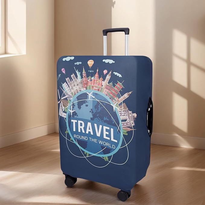 WUJIAONIAO Travel Luggage Cover Baggage Suitcase Cover Protector Skins 18-32