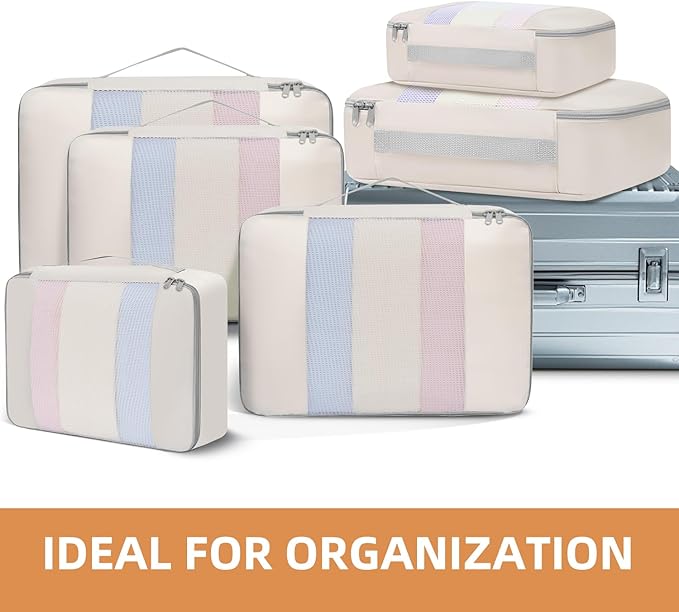 BAGAIL 6 Set/8 Set/10 Set Packing Cubes Various Sizes Packing Organizer