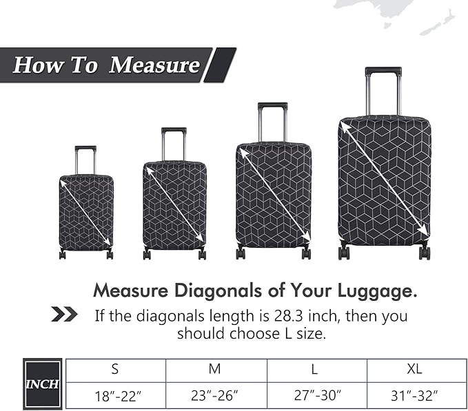 HYPER VENTURE Washable Luggage Cover