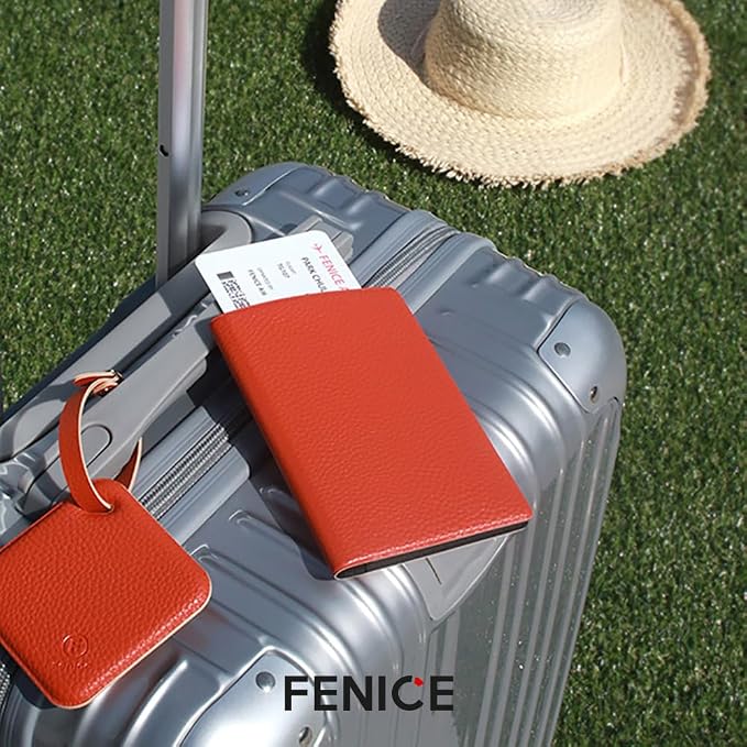 Fenice Classic Passport Cover Holder Wallet Case