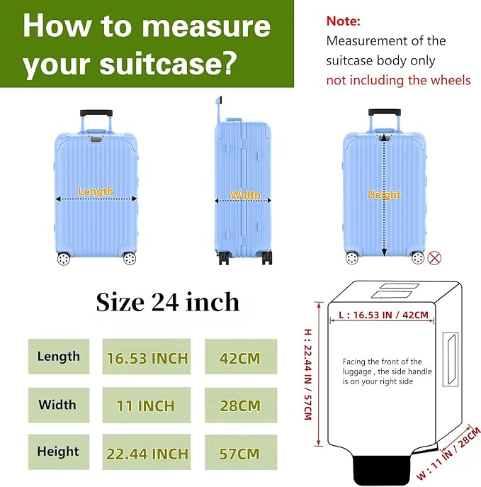 Suitcase Covers Clear Luggage Cover