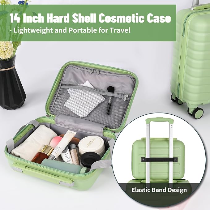 5-Piece Luggage Set, Lightweight ABS+PC Hard Shell Suitcase