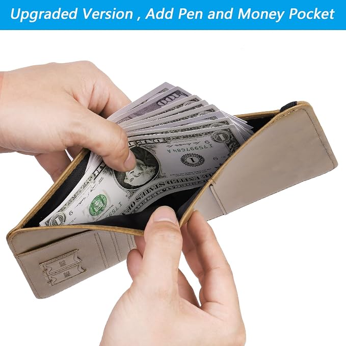 Passport Holder Cover Wallet Travel Essentials RFID Blocking Leather Card Case
