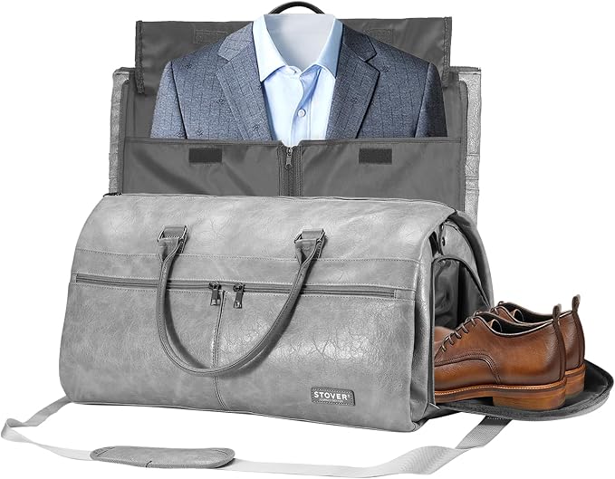 STOVER Garment Travel Duffle Bag, Large 2-in-1 Convertible Carry-on Luggage