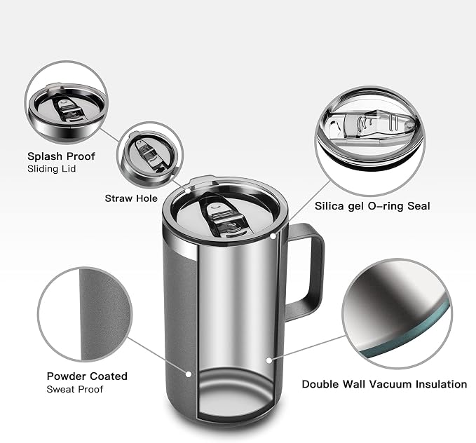 KXIAOCHEN 20oz Insulated Coffee Mug