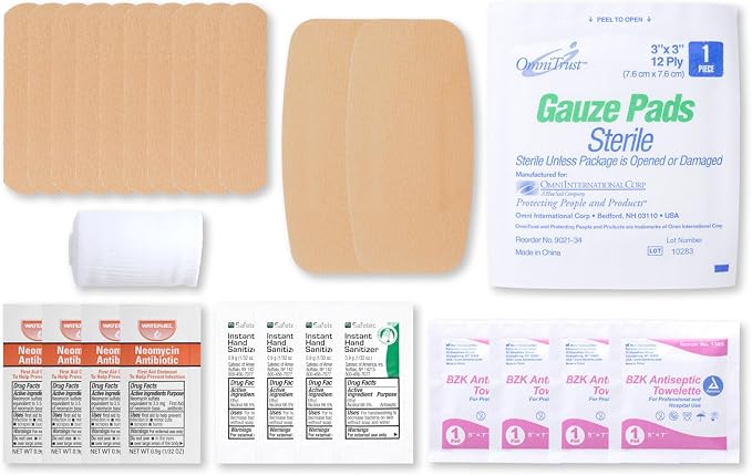 MFASCO Personal Cuts & Scrapes -First Aid Kit Disposable