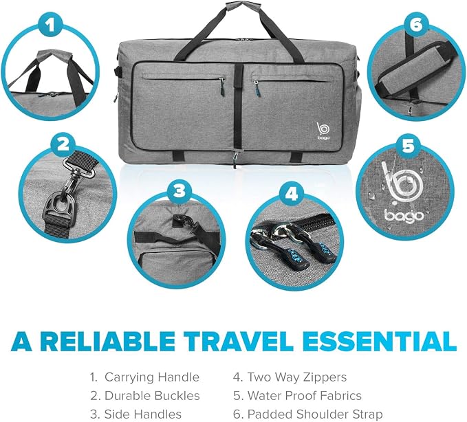 Bago Large Foldable Duffel Bags