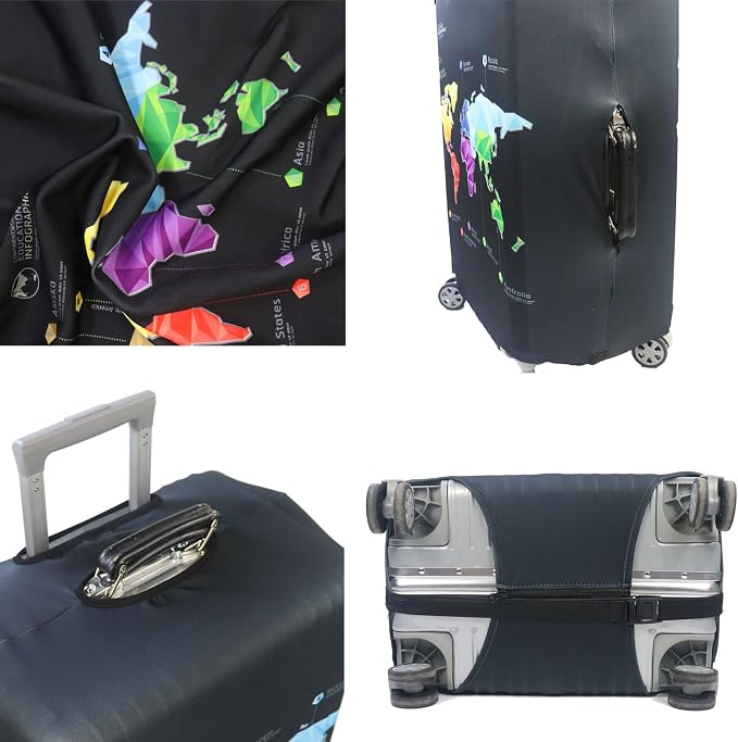 MosaiRudo Thicker Luggage Cover Elastic Suitcase Cover Protector Fits 18-32