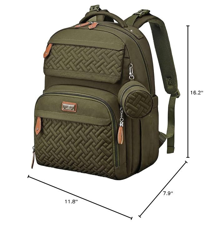 BabbleRoo Diaper Bag Backpack, Travel Backpack