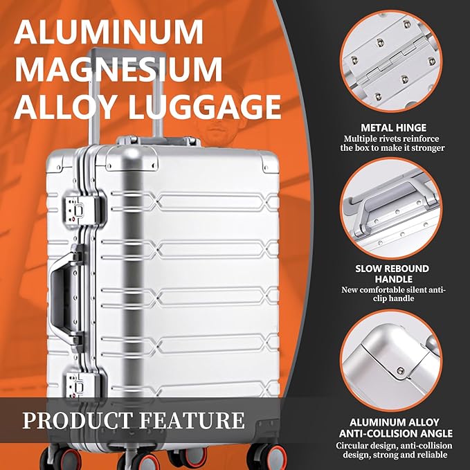 WEICHEN All Aluminum Magnesium 29 Inch Large Luggage