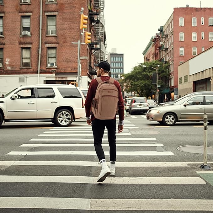 Tzowla Vintage Canvas Laptop Backpack