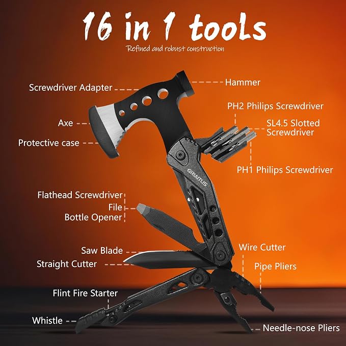 Camping Multitool Accessories Stocking Stuffers