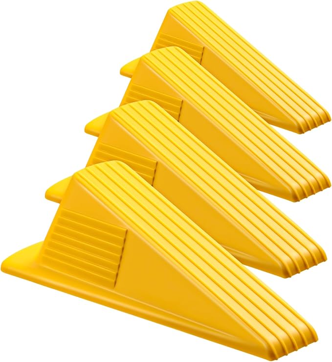 Frienda 4 Pcs Jumbo Door Stoppers Heavy Duty Door Stopper Tall up to 2inch Tall