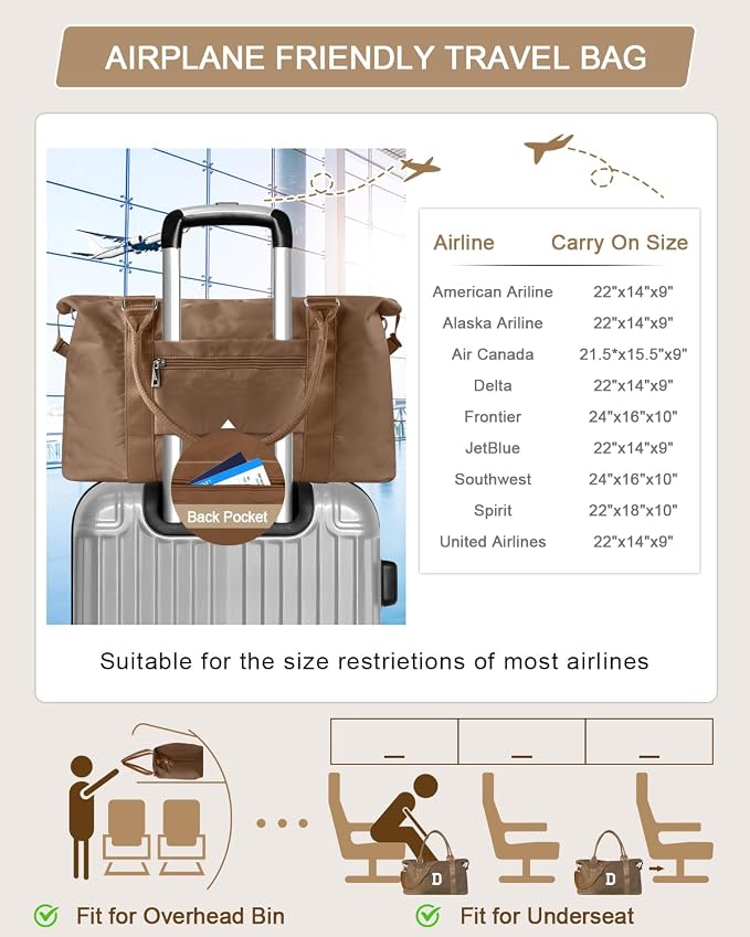 Birthday Graduation Gifts for Daughter, Initial Travel Duffel Bag Sports Gym