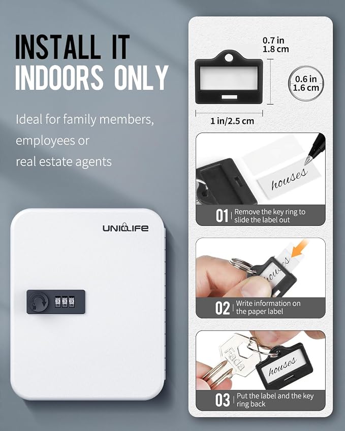 Uniclife 20 Position Key Cabinet