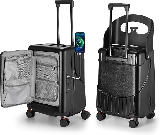 Ride On Luggage with Foldable Seat