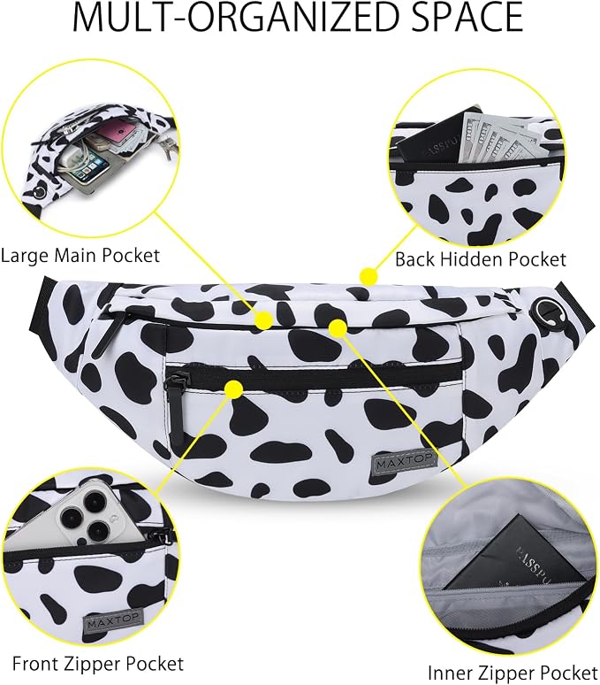MAXTOP Large Crossbody Fanny Pack