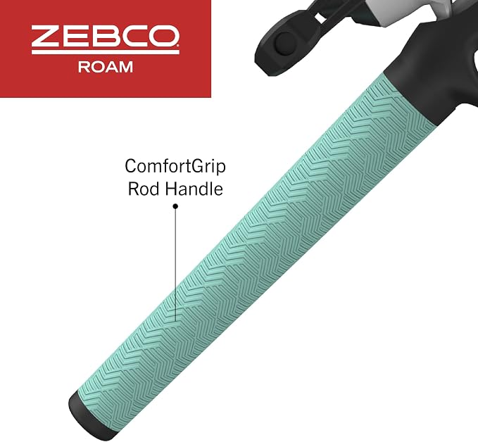 Zebco Roam Telescopic Fishing Rod and Spinning or Spincast Fishing Reel Combo