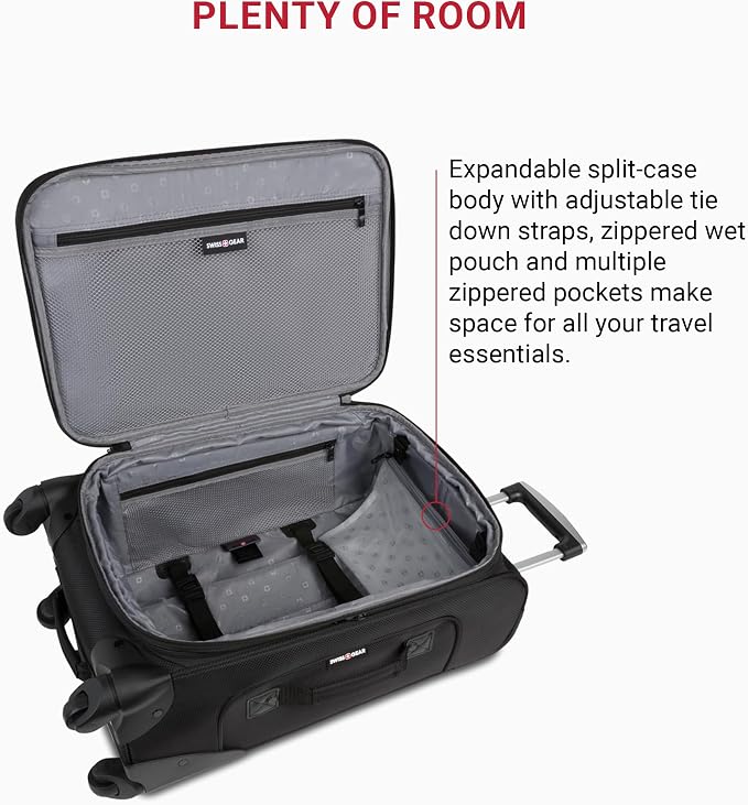 SwissGear Sion Softside Expandable Luggage, Carry-On 21-Inch