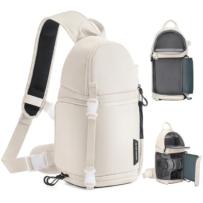 K&F CONCEPT Camera Sling Bag Crossbody Bag Camera Shoulder Backpack