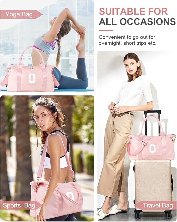 Initial Travel Duffel Bag Sports Gym Bag